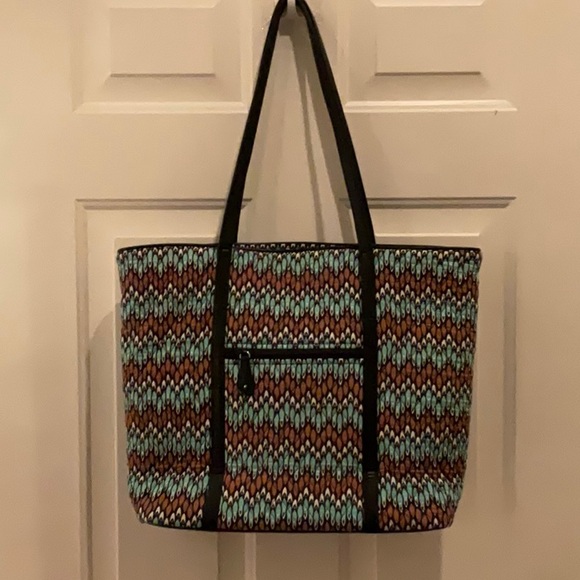 Vera Bradley Trimmed Sierra StreamTote Travel Bag - Picture 3 of 15